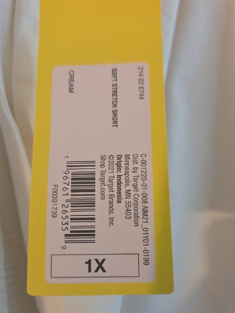 all in motion Off-White Elastic Waist Athletic Shorts - Picture 3 of 8